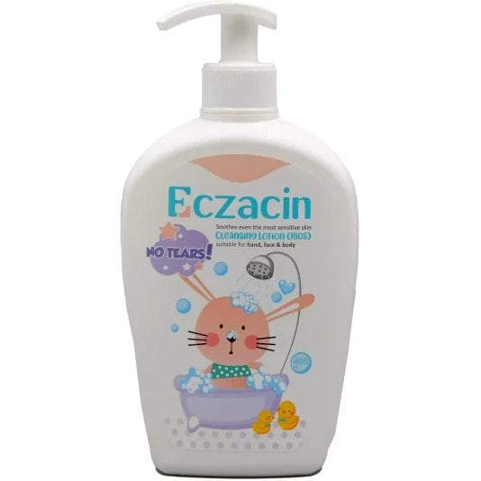 لوسیون شوینده دست صورت کودک اگزاسین 400 میلی لیتر