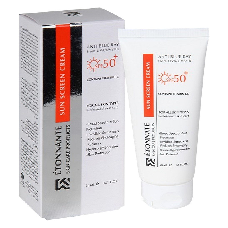 کرم ضد آفتاب  بب رنگ  ایتونانت  +SPF50  مدل مینرال  مناسب انواع پوست حجم 50 میلی‌لیتر